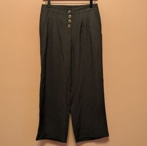 ❗LAST CALL Loft High-Waist Green Button-Front Pants Size 0